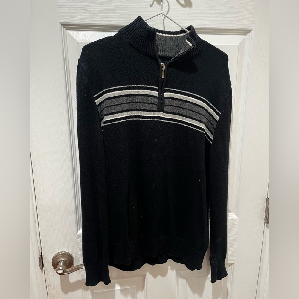 Stripped Quarter Zip